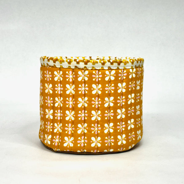 Wallflower Honey Fabric Basket Tubby Yarn Bowl