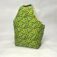 Green Paisley Knot Top Knitting Project Craft Bag