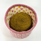 Wallflower Honey Fabric Basket Tubby Yarn Bowl