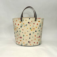 Catch Me Oval Bottom Knitting Craft Tote Bag