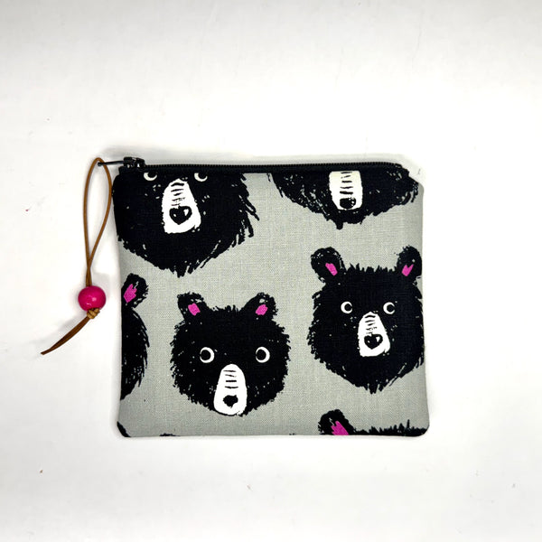 Teddy and the Bears Steel Zipper Pouch / Coin Purse / Gadget / Cosmetic Bag