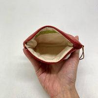 Strawberry Plum Zipper Pouch / Coin Purse / Gadget / Cosmetic Bag