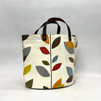 Scandi Stem Oval Bottom Knitting Craft Tote Bag