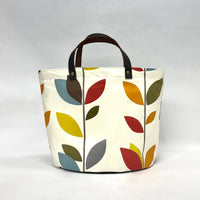 Scandi Stem Oval Bottom Knitting Craft Tote Bag