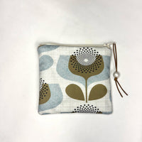 Scandi Blooms Zipper Pouch / Coin Purse / Gadget / Cosmetic Bag