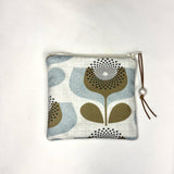 Scandi Blooms Zipper Pouch / Coin Purse / Gadget / Cosmetic Bag