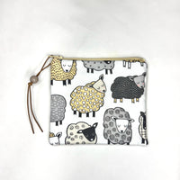 Geometric Sheep Zipper Pouch / Coin Purse / Gadget / Cosmetic Bag