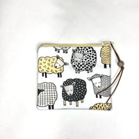 Geometric Sheep Zipper Pouch / Coin Purse / Gadget / Cosmetic Bag