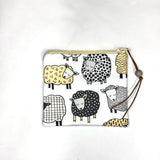 Geometric Sheep Zipper Pouch / Coin Purse / Gadget / Cosmetic Bag