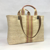 Rustic Woven Raspberry XL Extra Large BIG Tote Bag / Beach Bag