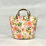 Melanie Pink Oval Bottom Knitting Craft Tote Bag