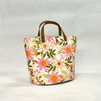 Melanie Pink Oval Bottom Knitting Craft Tote Bag