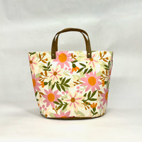 Melanie Pink Oval Bottom Knitting Craft Tote Bag