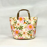 Melanie Pink Oval Bottom Knitting Craft Tote Bag