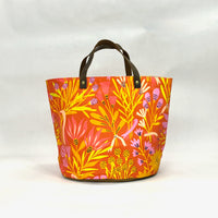 Lynn Terracotta Oval Bottom Knitting Craft Tote Bag