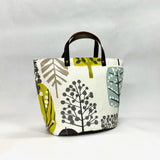 Trad Chartreuse Oval Bottom Knitting Craft Tote Bag