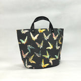 Enchanted Butterflies Oval Bottom Knitting Craft Tote Bag