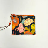 Wonderland Flowers Padded Zipper Pouch / Coin Purse / Gadget / Cosmetic Bag