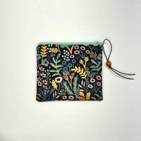 Tapestry Black Zipper Pouch / Coin Purse / Gadget / Cosmetic Bag