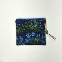 Meadow Cornflower Zipper Pouch / Coin Purse / Gadget / Cosmetic Bag