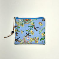 Hummingbird Vine Zipper Pouch / Coin Purse / Gadget / Cosmetic Bag