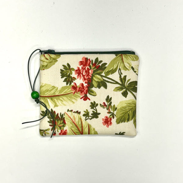 Tropical Plants Zipper Pouch / Coin Purse / Gadget / Cosmetic Bag
