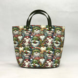 Christmas Sweater Gnomes Oval Bottom Knitting Craft Tote Bag
