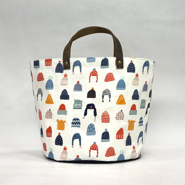 Winter Hats Oval Bottom Knitting Craft Tote Bag