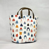 Winter Hats Oval Bottom Knitting Craft Tote Bag