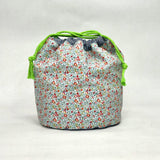 Liberty Eloise Red Soft Round Large Drawstring Knitting Project Craft Bag