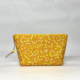 Ditsy Goldenrod Small Zipper Pouch Gadget Case Cosmetics Project Bag
