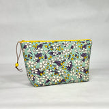 Flowers and Berries Small Zipper Pouch Gadget Case Cosmetics Project Bag