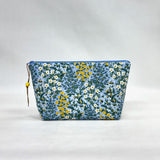 Wildwood Blue Small Zipper Pouch Gadget Case Cosmetics Project Bag