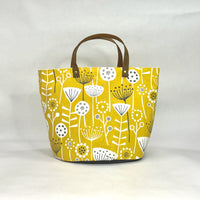 Bergen Yellow Oval Bottom Knitting Craft Tote Bag