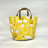 Bergen Yellow Oval Bottom Knitting Craft Tote Bag