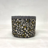 Inflorescence Black Fabric Basket Tubby Yarn Bowl