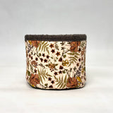 Wildflowers Blush Fabric Basket Tubby Yarn Bowl