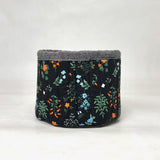 Hawthorne Black Fabric Basket Tubby Yarn Bowl