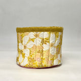 Cottage Blooms Fabric Basket Tubby Yarn Bowl