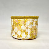 Cottage Blooms Fabric Basket Tubby Yarn Bowl
