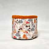 Mushrooms Fabric Basket Tubby Yarn Bowl