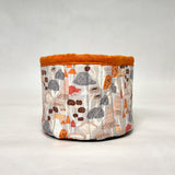 Mushrooms Fabric Basket Tubby Yarn Bowl