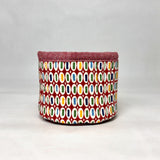 Pezzy Red Fabric Basket Tubby Yarn Bowl