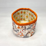 Mushrooms Fabric Basket Tubby Yarn Bowl