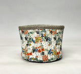 Meadow Ivory Fabric Basket Tubby Yarn Bowl