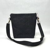Night Bloom Crossbody Zipper Bag with Adjustable Strap