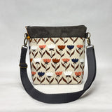 Flower Friends Crossbody Zipper Bag with Adjustable Strap