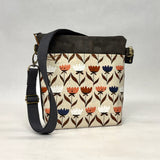 Flower Friends Crossbody Zipper Bag with Adjustable Strap