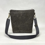 Leaves Pepper Crossbody Zipper Bag with Adjustable Strap