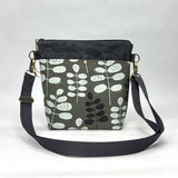 Leaves Pepper Crossbody Zipper Bag with Adjustable Strap